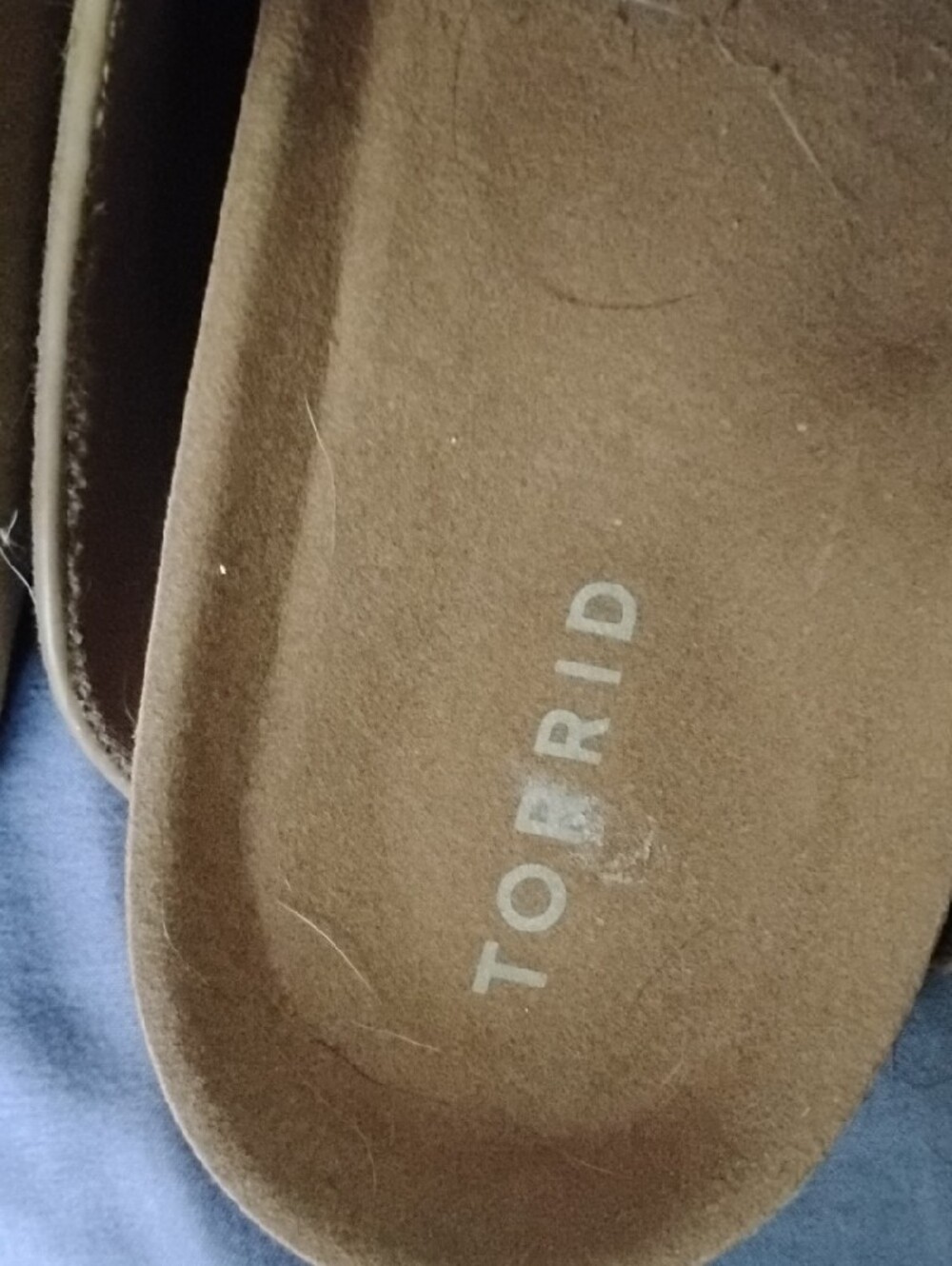 torrid Mustard Tan Buckle Slip-On Clogs - Picture 2 of 5